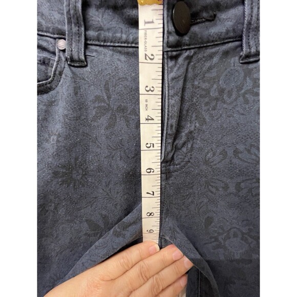 CAbi  Skinny Jeans Pacific Blue Curvy Lace Print Modern‎ Stretch COMFORT WM SZ 6 - Picture 11 of 12